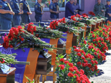 В ДНР простились с 13 сотрудниками МЧС, погибшими в результате обстрела ВСУ