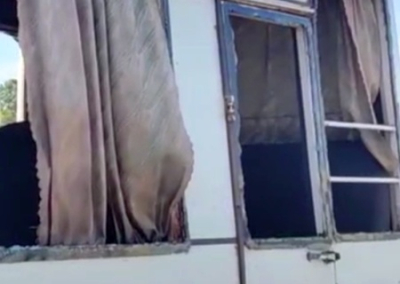 Украинцы обстреляли маршрутный автобус с людьми в Петровском районе Донецка