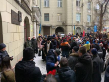 В Харькове восстановили памятную доску пособнику фашистов Шевелёву