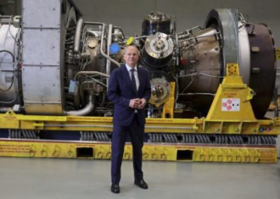 Немецкий канцлер просит Россию забрать турбину для трубопровода «Северный поток-1»