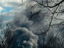 ВСУ обстреливают Белгородскую область. Над Козинкой поднимаются густые клубы дыма после «прилёта»