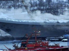 Крейсер «Адмирал Кузнецов» горел в Мурманске