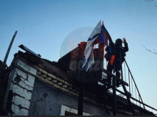Флаг России вновь поднят над Павловкой
