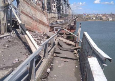 Ракетный удар по мосту в районе Затоки отрезал южную часть Одесской области от Украины