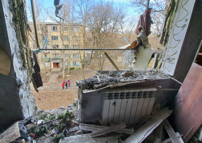 Украина обстреляла Донецк во время начала перемирия