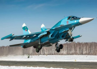 Киев утверждает, что сбил три бомбардировщика Су-34 в Херсонской области