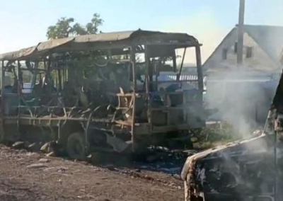 Киевские террористы убили пятерых пассажиров автобуса в Херсоне и расстреляли 16 мирных людей на севере области