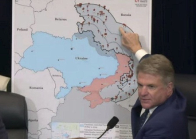 В Конгрессе США решали с картой России, по какой территории Украине можно запускать американские ракеты