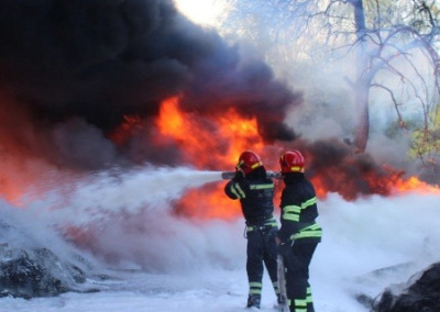 В Тернопольской области выгорел склад в воинской части