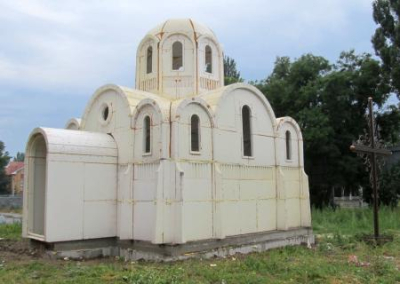 В Херсоне ПЦУ построила новый храм из пенопласта