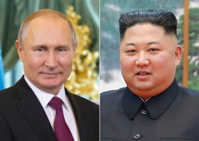 Путин поздравил Ким Чен Ына с Днём освобождения Кореи