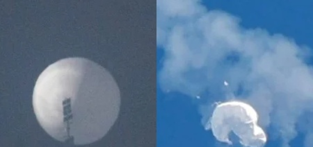 Сбили воздушный шар. Шары над Киевской областью.