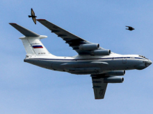 В Рязанской области РФ разбился военный самолёт