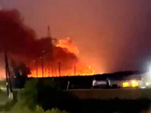 В Белгородской области горит склад с боеприпасами в селе Тимоново. Идёт эвакуация населения