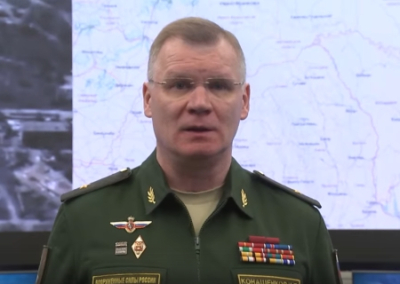 Минобороны: Российской авиацией уничтожены более 340 националистов и 62 единицы военной техники ВСУ