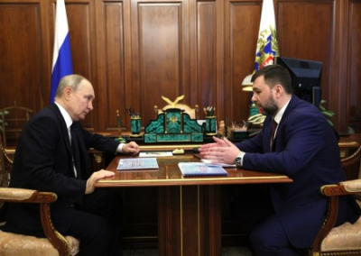 Владимир Путин встретился с Денисом Пушилиным в Кремле