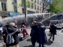 В Париже водомётами и слезоточивым газом разогнали митинг в поддержку Палестины