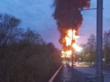 В Смоленской области горят объекты ТЭК после атаки БПЛА