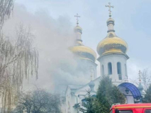 В Гостомеле подожгли Свято-Покровскую церковь