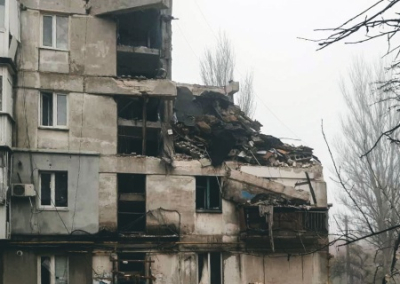 В Лисичанске обрушился жилой дом, погиб мирный житель