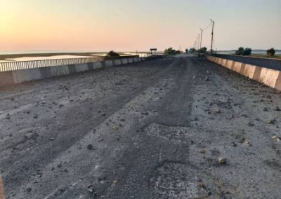 Сальдо: ВС Украины обстреляли мосты между Херсонской областью и Крымом вблизи Чонгара