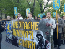 Во Львове прошел марш в честь "величия духа" дивизии СС "Галичина"