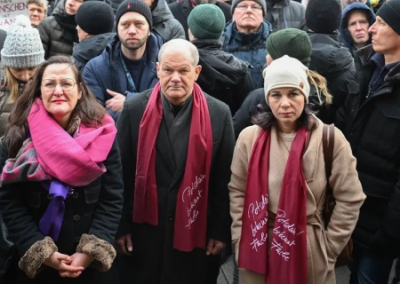 Власти Германии провели акцию протеста против оппозиции, которая не поддерживает Украину