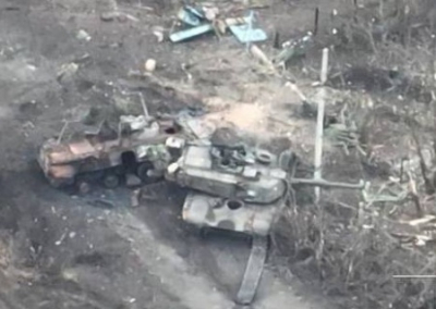 В зоне СВО уничтожен второй «непобедимый» Abrams, третий подбитый танк успел уйти своим ходом