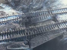 Харьковские нацисты взорвали железнодорожный мост