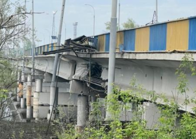 ВСУ подорвали автомобильный мост между Славянском и Лиманом, отрезав себе снабжение и отступление