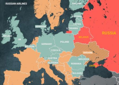 ЕС полностью закрывает воздушное пространство союза для России